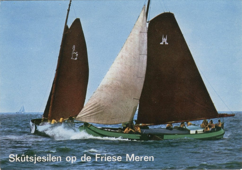 Skûtsjesilen op de Friese Meren 1981, Verzamelen, Verzenden, 1980 tot heden, Gelopen, Friesland