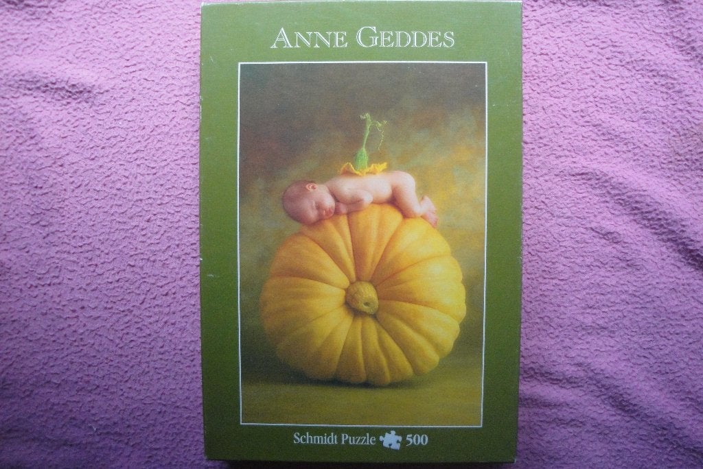 SCHMIDT ANNE GEDDES PUZZLE   500 stukjes voor 2,50euro., Ophalen of Verzenden, 500 t/m 1500 stukjes, Zo goed als nieuw