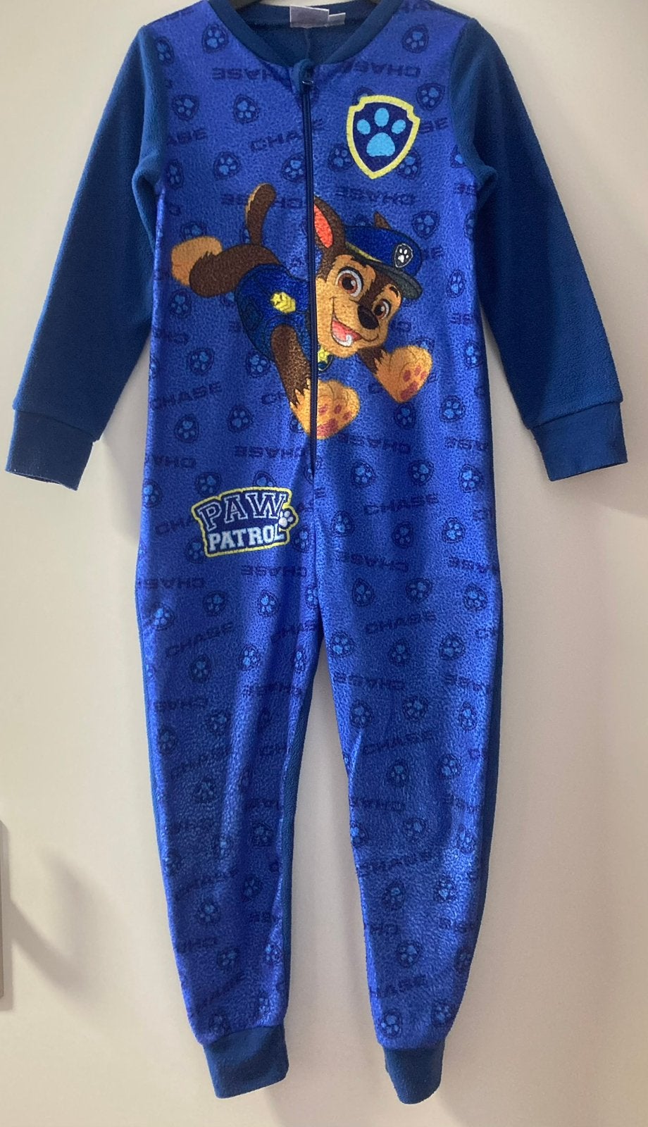 Nette onesie / pyjama paw patrol blauw maat 110/116, Ophalen of Verzenden, Zo goed als nieuw, Jongen, Nacht- of Onderkleding