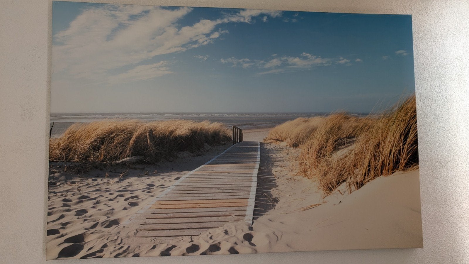 Schilderij Strandpad - Beach canvas, Ophalen, Zo goed als nieuw, Schilderij, 100 tot 125 cm