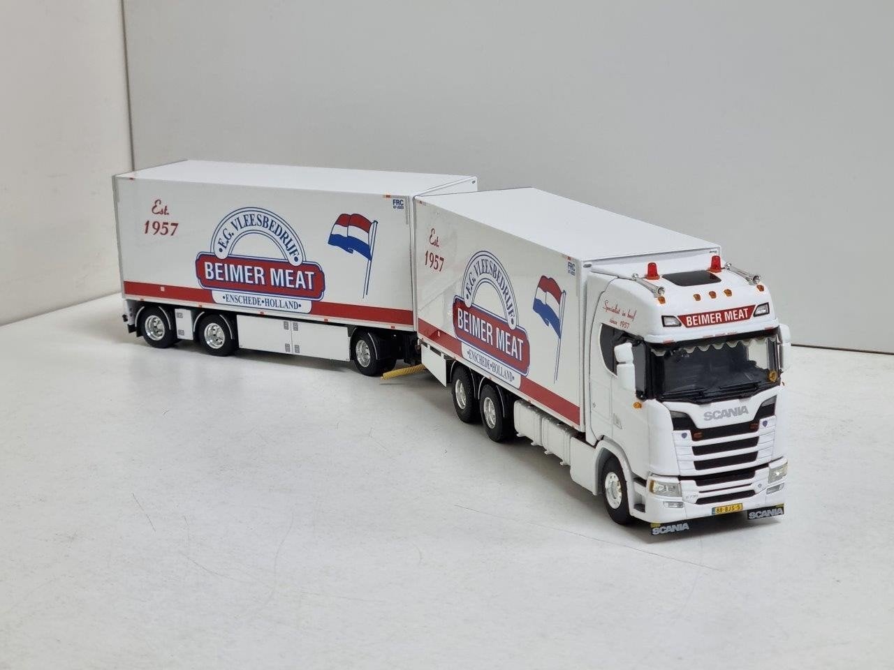 Wsi Scania Beimer Meat Combi, Ophalen of Verzenden, Nieuw, Bus of Vrachtwagen, Wsi