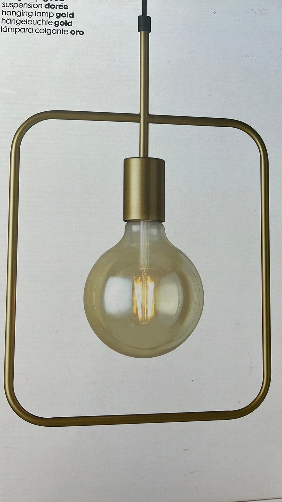 Hanglamp, kleur goud, nieuw in doos, Huis en Inrichting, Lampen | Hanglampen, Ophalen of Verzenden, Nieuw, Metaal, 50 tot 75 cm