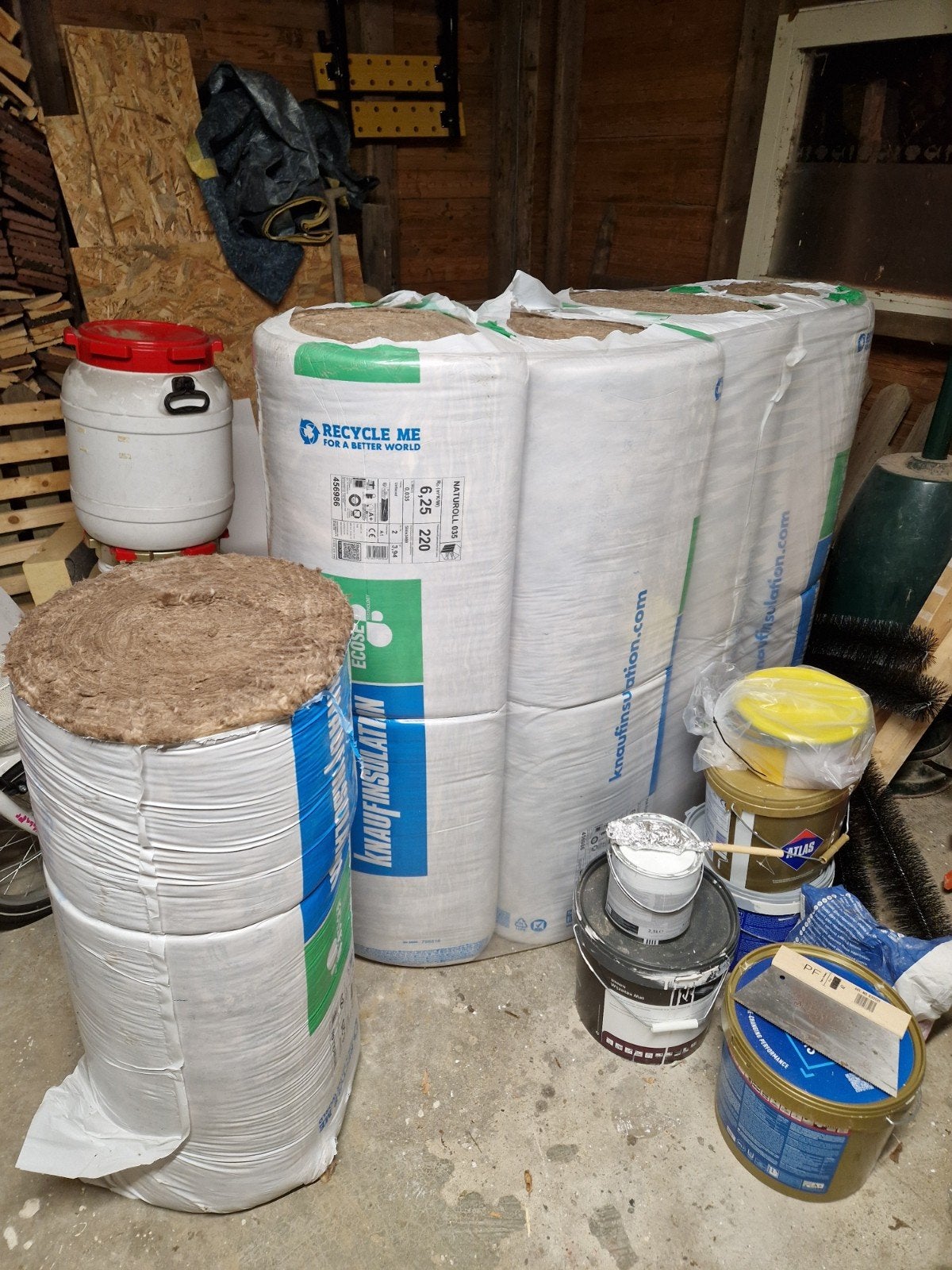 Knauf Naturoll 035 glaswol - 3400x580x220mm - Rd 6.25, Doe-het-zelf en Verbouw, Ophalen, Nieuw, 15 m² of meer, Glaswol