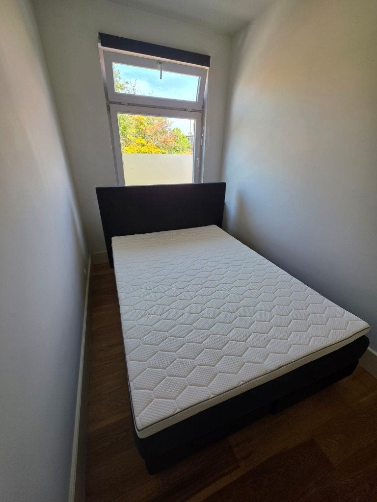 Boxset Orion, matras & hoofdbord; 140200cm; Bali Dark Grey, Ophalen, 140 cm, Bedbodem, 200 cm