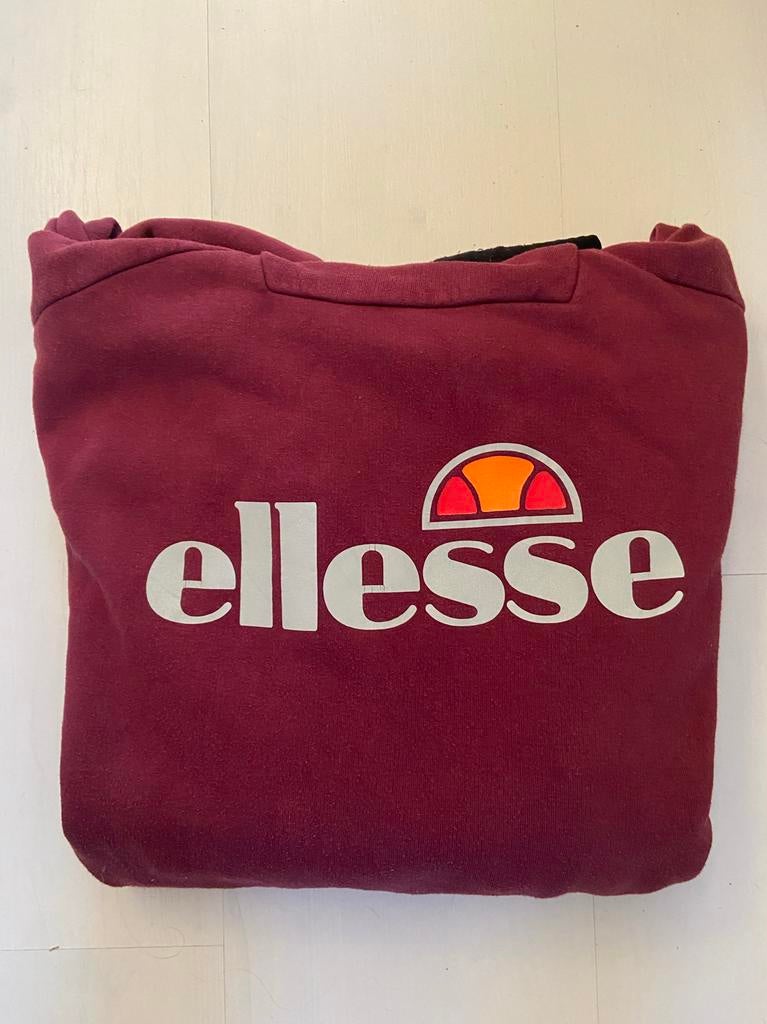 Ellesse hoodie bordeauxrood maat M, Ophalen of Verzenden, Zo goed als nieuw, Rood