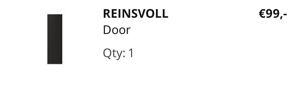 IKEA PAX kastdeur zwart 50x195 cm (niet meer verkrijgbaar), Gebruikt, Minder dan 80 cm, Overige typen, Ophalen of Verzenden