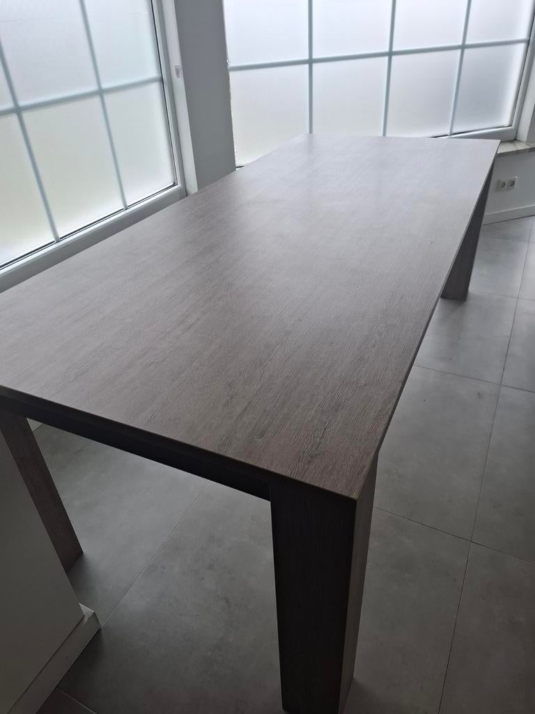 Nette tafel - eettafel 220x95x75 cm, Gebruikt, 200 cm of meer, Vijf personen of meer, Modern