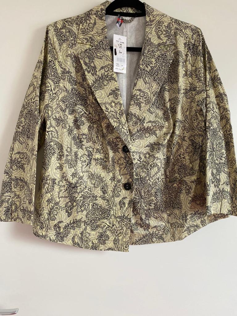 Mooie jas met patroon, maat 46, Ophalen of Verzenden, Nieuw, Maat 46/48 (XL) of groter, Overige kleuren