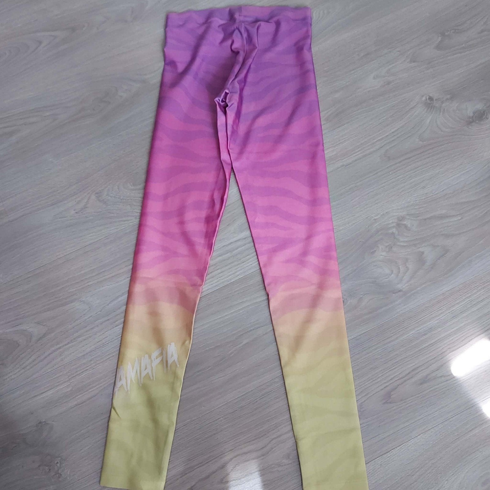 Labellamafia  Legging - Roze/Geel maat S nieuw, Legging, Nieuw, Overige maten, Roze