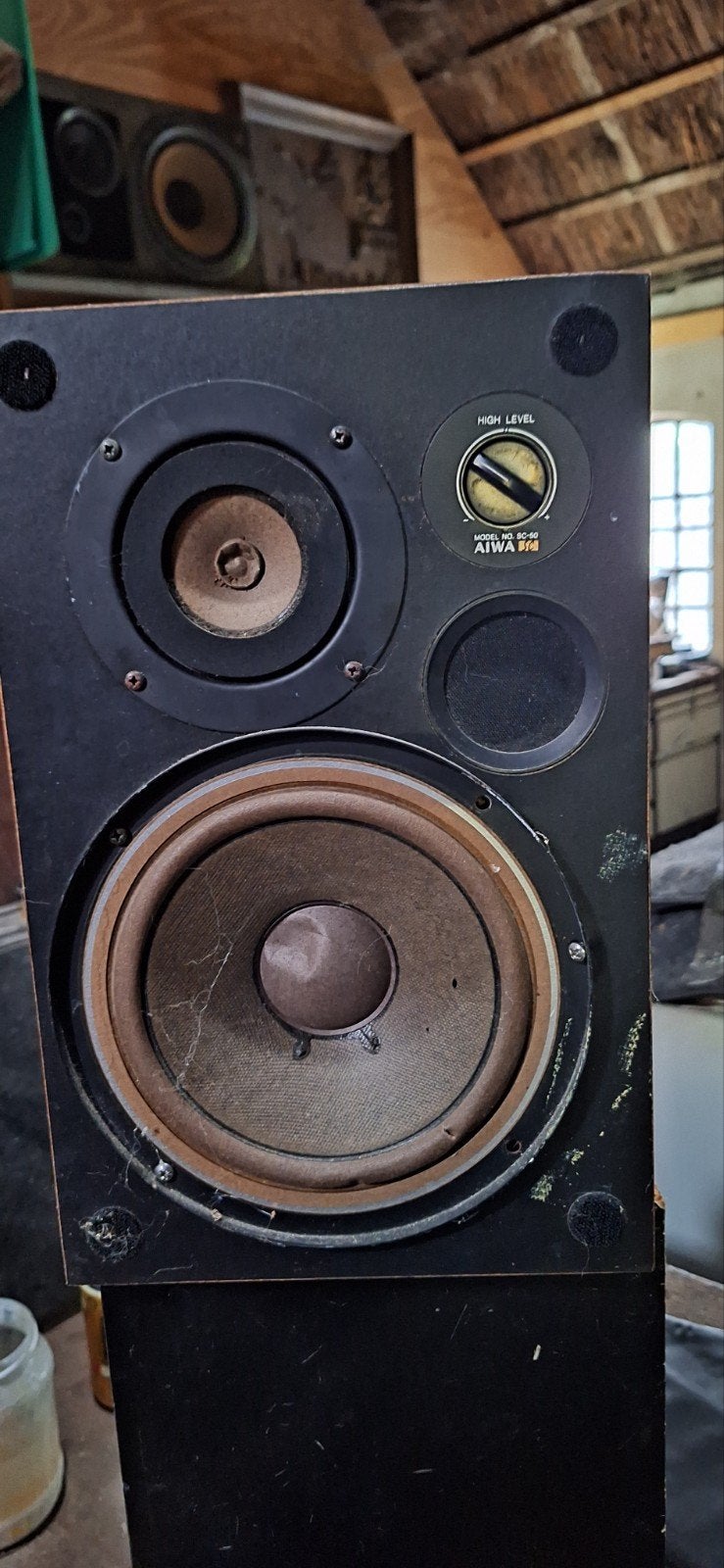 Vintage AIWA SC-60 Speaker (1x) - Gebruikt, Gebruikt, Minder dan 60 watt, Boekenplank luidspreker, Ophalen