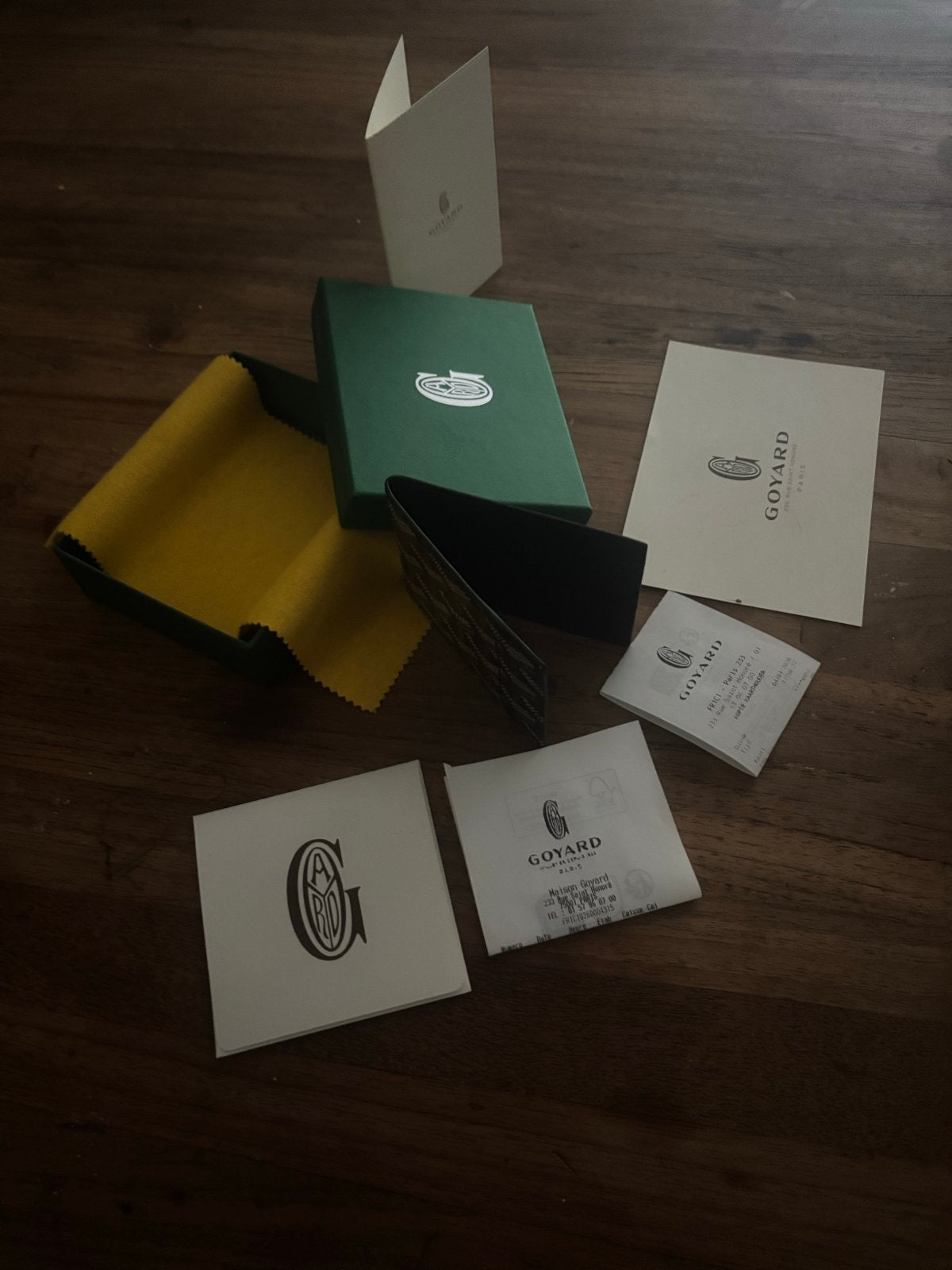 Goyard Saint Sulpice Kaarthouder - Zwart/Bruin, Sieraden, Tassen en Uiterlijk, Portemonnees, Verzenden, Nieuw, Zwart, Overige merken