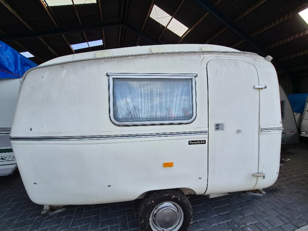 Biod Caraven 2L Bambi, Caravans en Kamperen, Caravans, Standaardzit, Tot en met 2, Luifel, Lengtebed