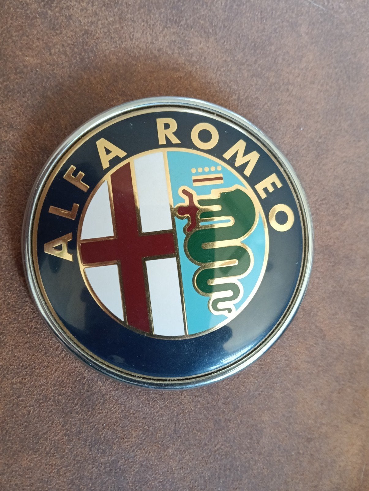 Alfa Romeo Logo Embleem - Origineel Onderdeel, Ophalen of Verzenden, Gebruikt, Alfa Romeo