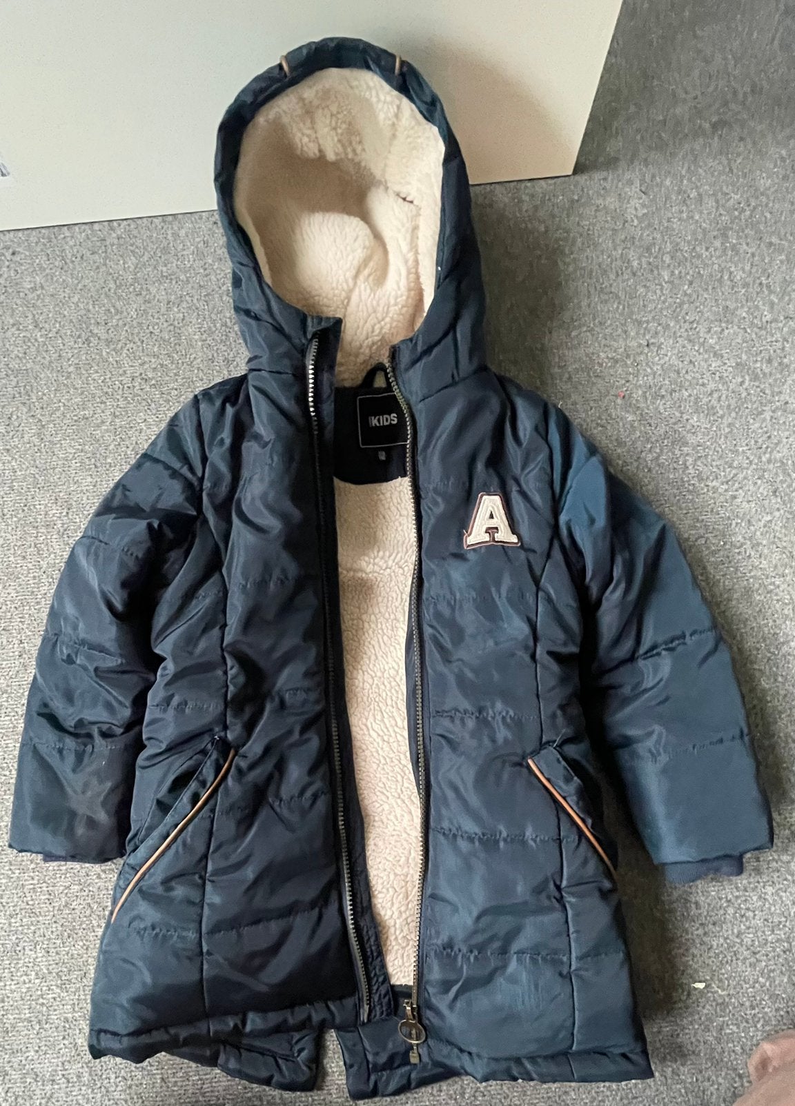 Winterjas meisje, Kinderen en Baby's, Kinderkleding | Maat 122, Ophalen of Verzenden, Zo goed als nieuw