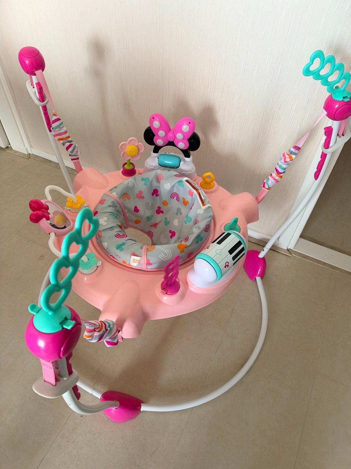 Bright Starts Minnie Mouse Jumper met geluid en licht, Ophalen, Zo goed als nieuw, Overige typen, Met licht
