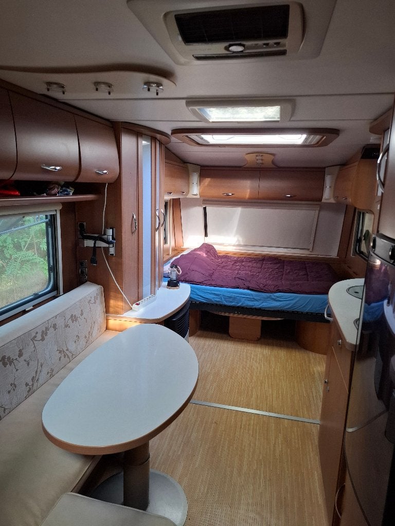LMC Münsterland Maestro 655D | Complete seizoenscaravan, Caravans en Kamperen, Rondzit, 7 tot 8 meter, Particulier, Kluisje