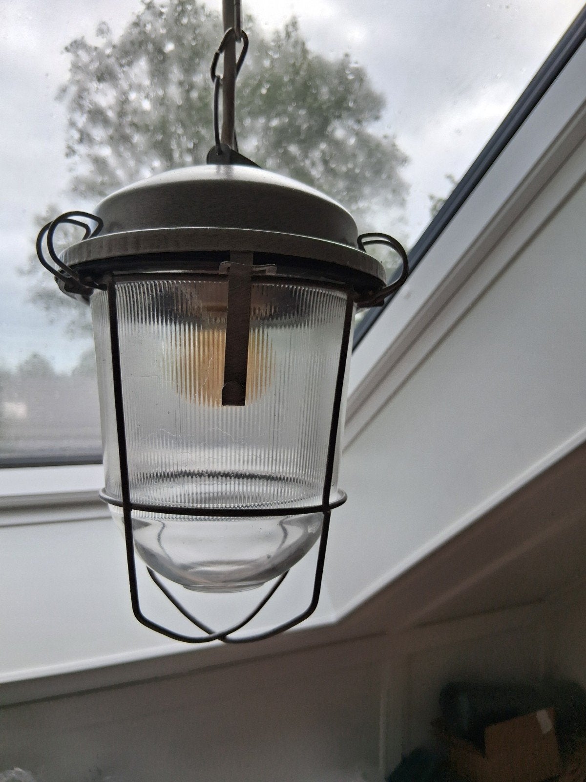Bully industriële lamp, Ophalen of Verzenden, Glas