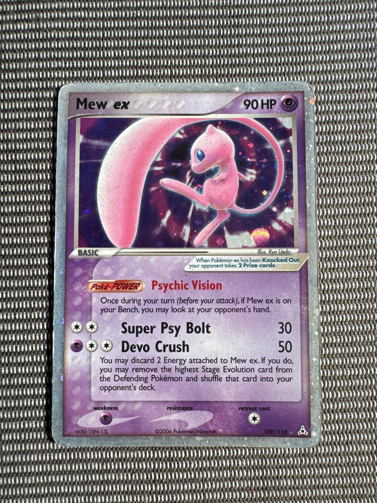 Mew ex Holo Pokémon kaart (2006)