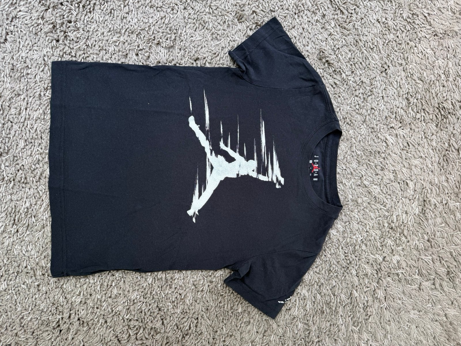 3 Zwarte t-shirts van het merk nike jordan maat 128/132, Ophalen of Verzenden, Gebruikt, Jongen, Shirt of Longsleeve