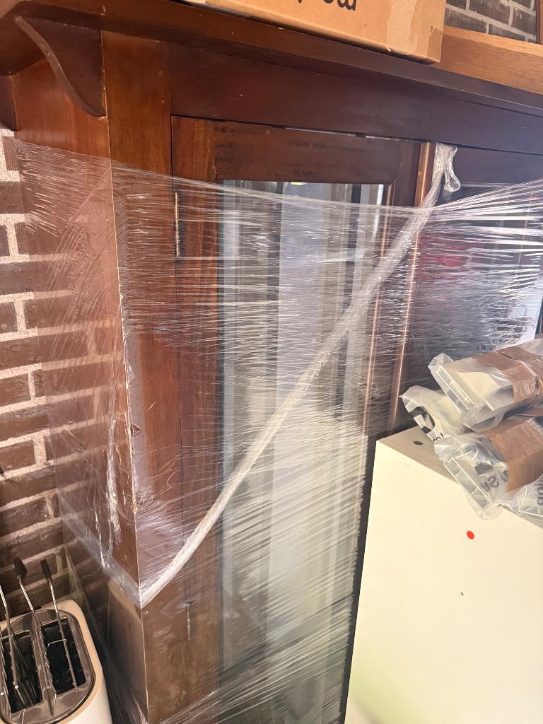 Vitrine kast, Huis en Inrichting, Kasten | Vitrinekasten, Ophalen, Met deur(en), Eikenhout, 50 tot 100 cm