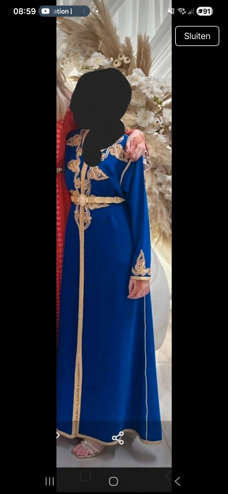Meisjes/tieners kaftan - Zo goed als nieuw (10-14 jaar), Ophalen of Verzenden, Zo goed als nieuw, Maat 34 (XS) of kleiner, Onder de knie