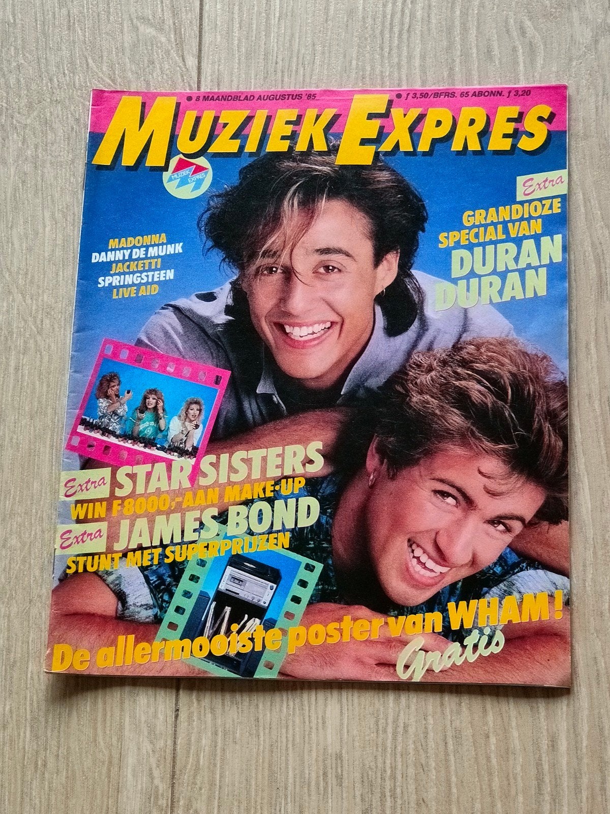 Muziek Expres augustus 1985, Verzamelen, Tijdschriften, Kranten en Knipsels, Ophalen of Verzenden, 1980 tot heden, Nederland, Tijdschrift
