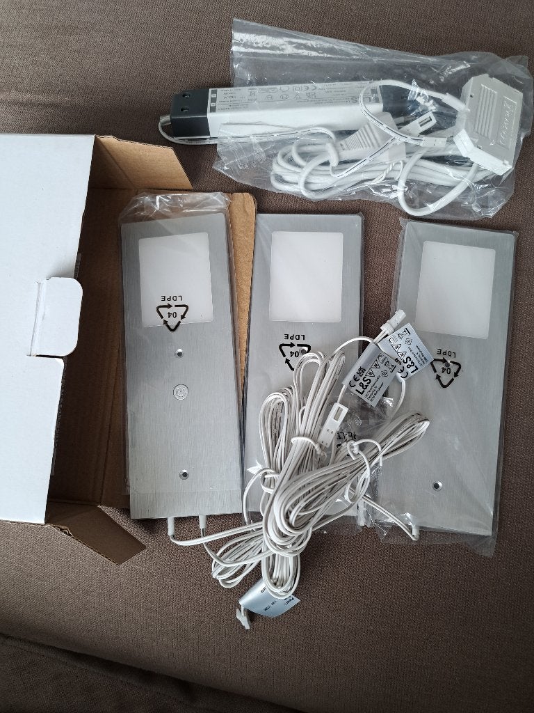 Lampen - Planar L 3set NIEUW, Ophalen of Verzenden, Nieuw, Overige merken, Rvs of Chroom