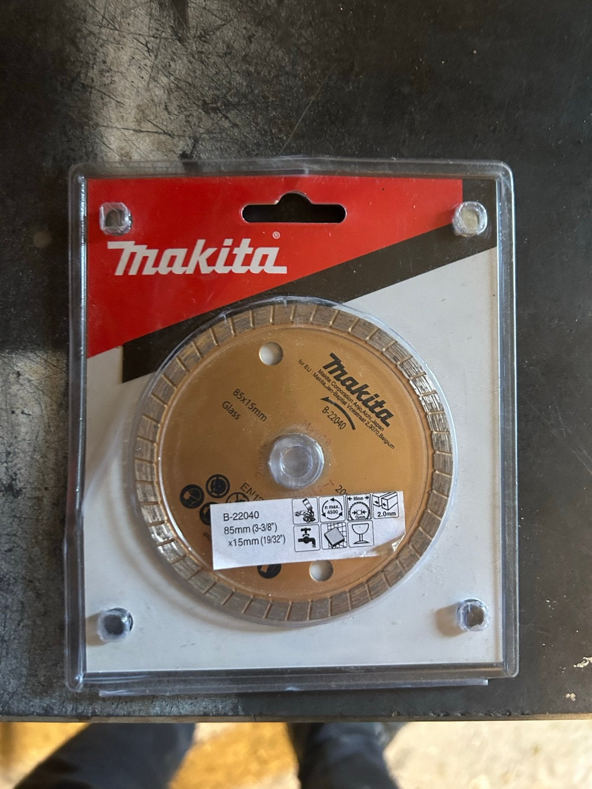 Makita B-22040 Diamantzaagblad voor Glas 85mm, Ophalen, Nieuw, Zaag, Makita