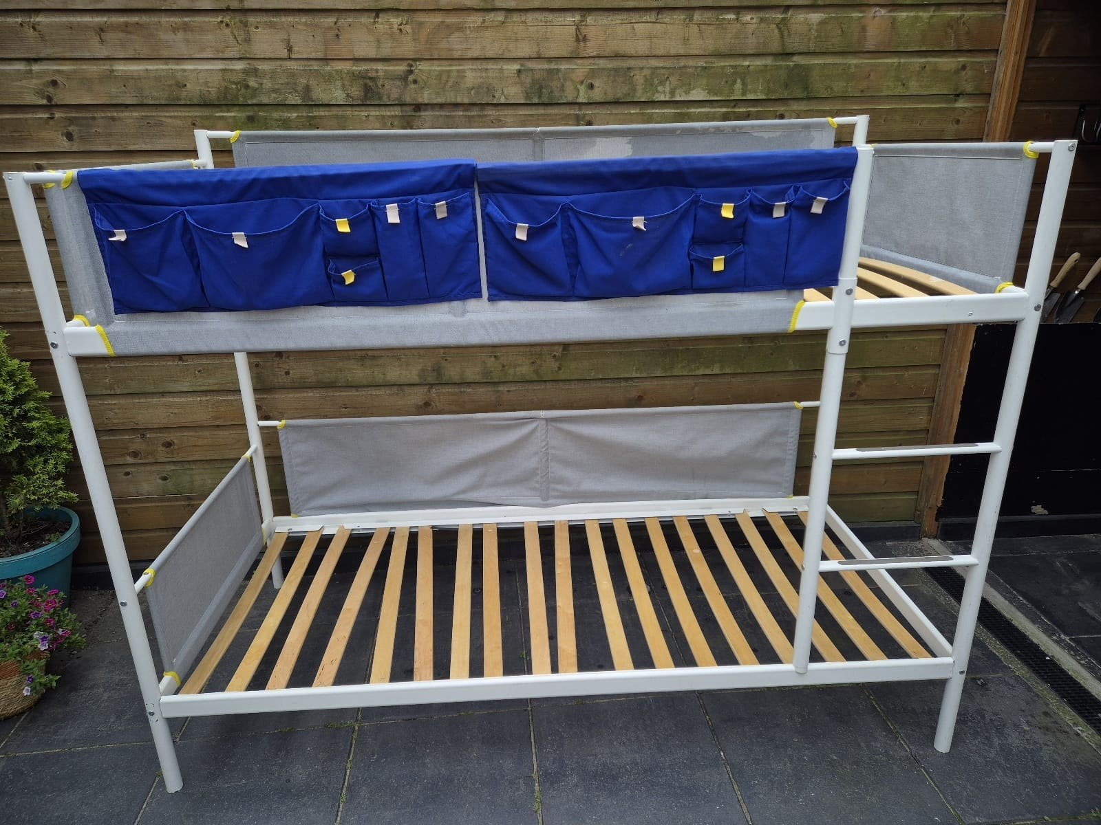 IKEA VITVAL stapelbed 90x200 cm wit/lichtgrijs, Ophalen