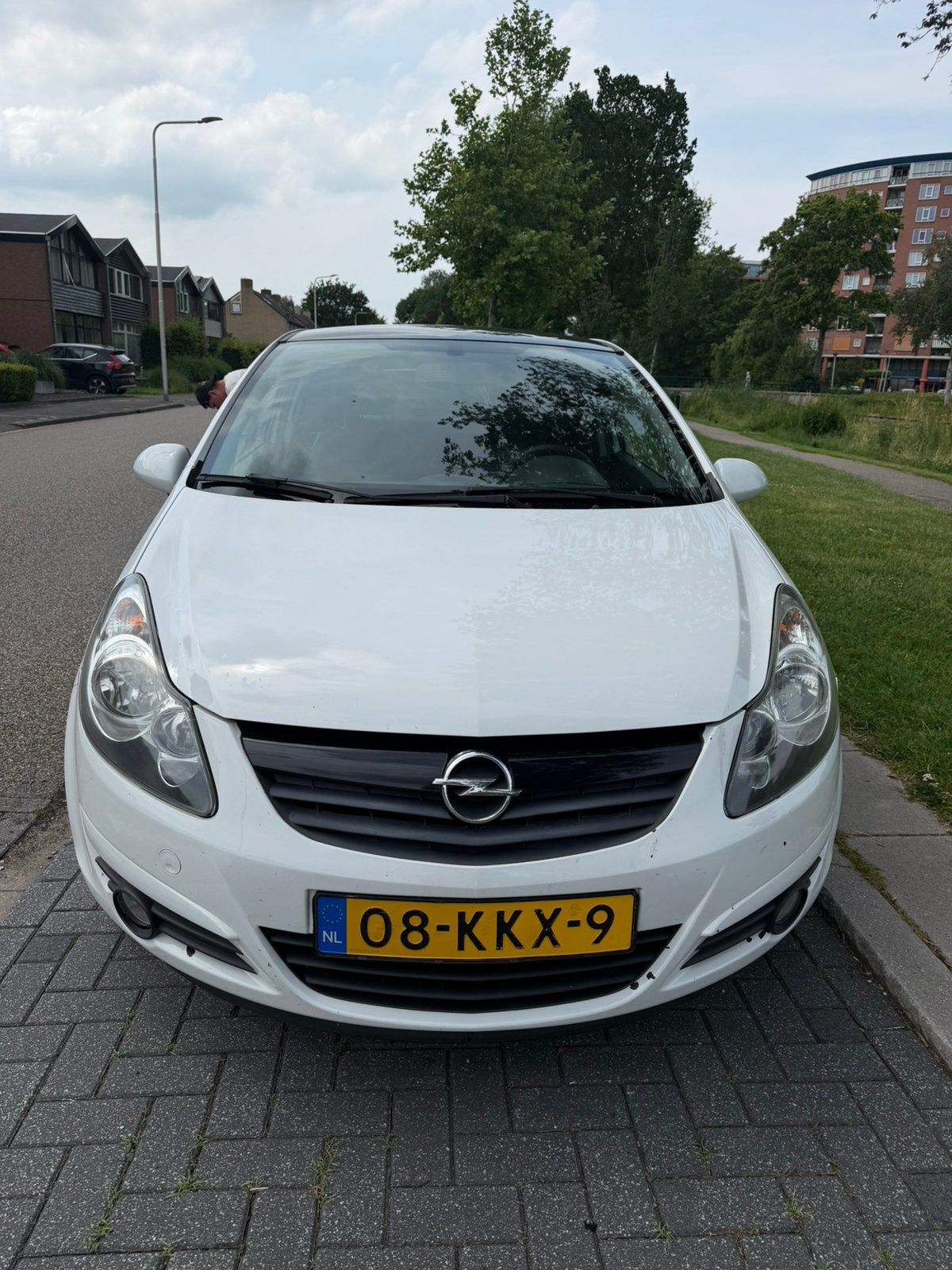 Opel Corsa 2009 Wit, Voorwielaandrijving, Euro 5, Stof, Zwart