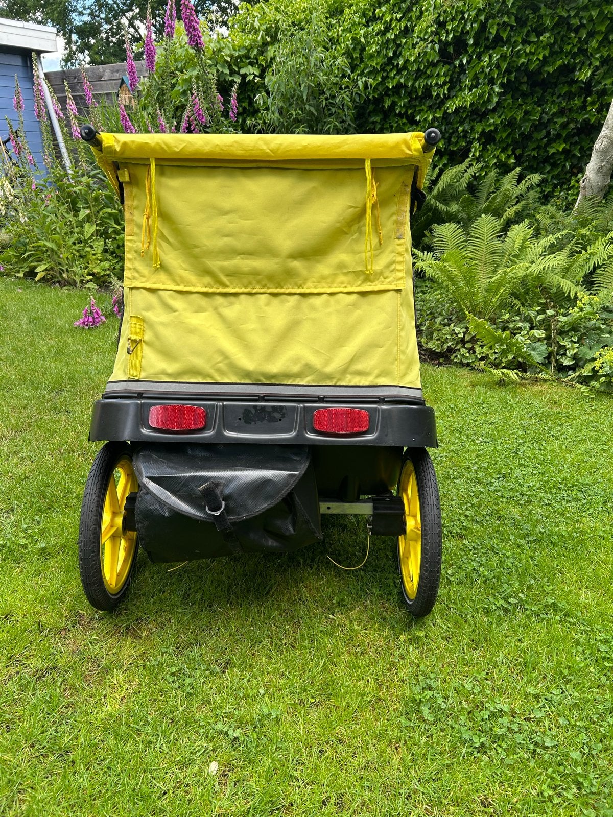 Kidcar fietskar - Gebruikt, goede staat, incl. accessoires, Ophalen, Gebruikt, Kinderkar