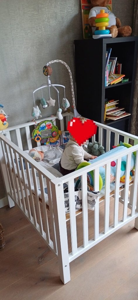 Box, Kinderen en Baby's, Boxen, Ophalen, Gebruikt, Vierkant, In hoogte verstelbaar