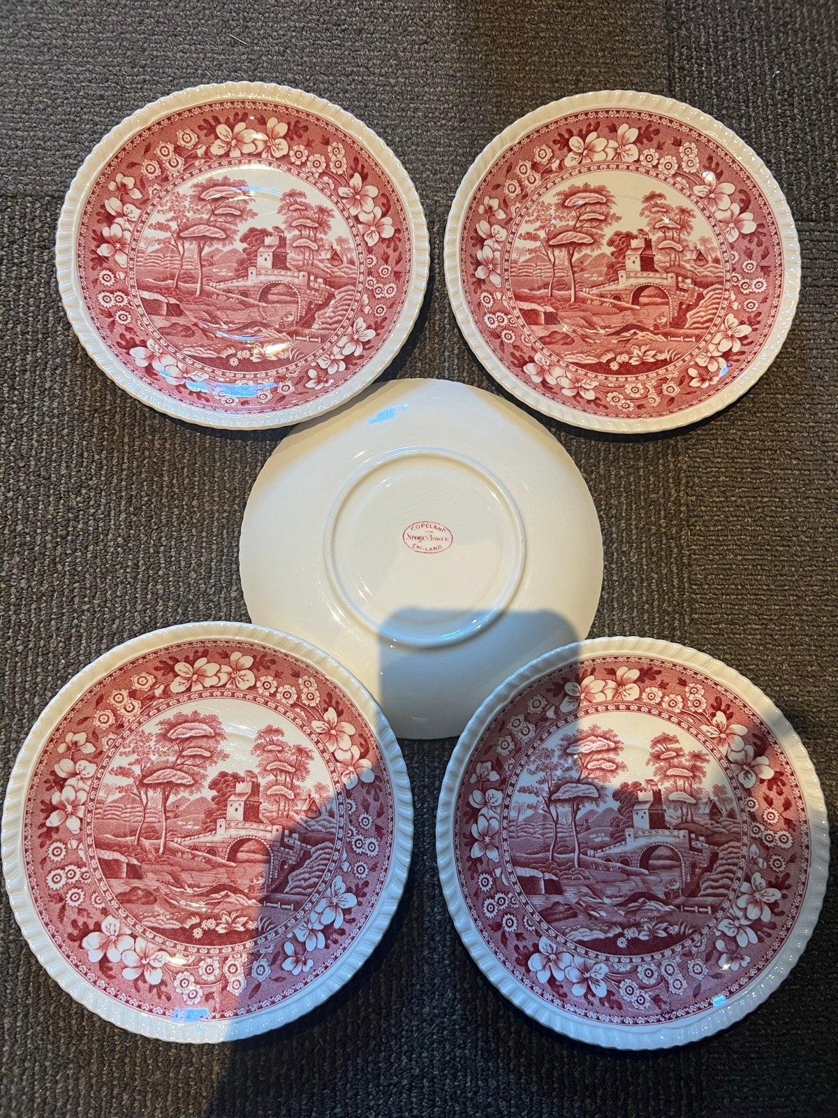Set van 5 Copeland Spode Tower Engeland borden, Antiek en Kunst, Ophalen of Verzenden
