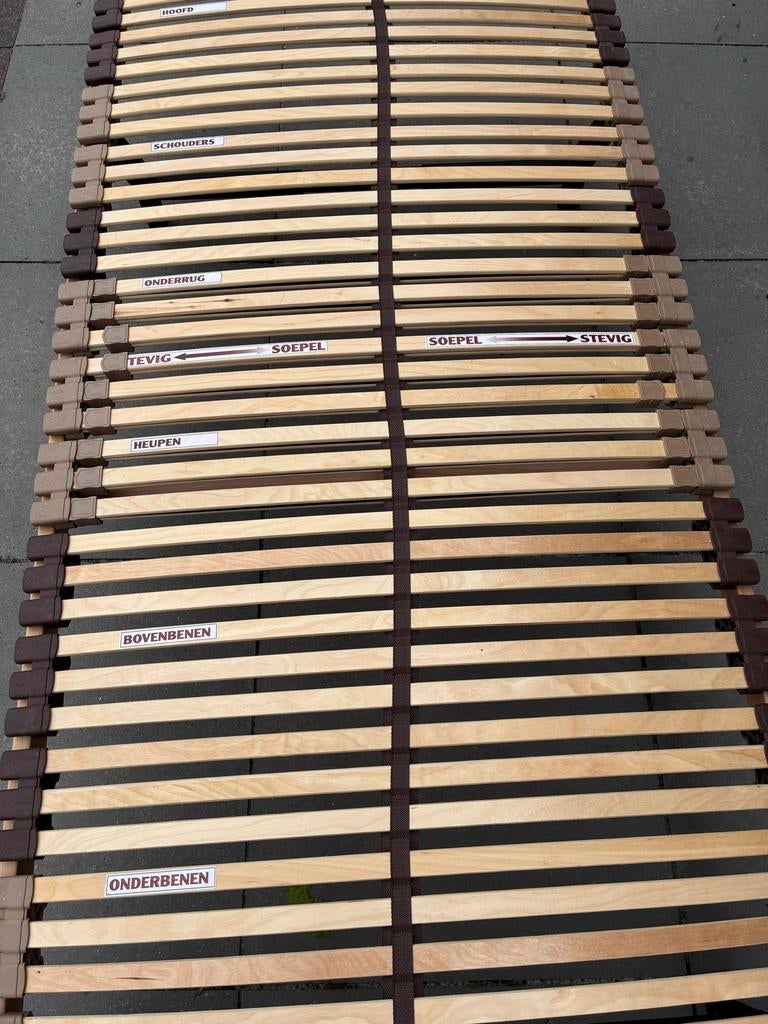 Gratis: 2 keer Lattenbodem 90x210 cm, Huis en Inrichting, Slaapkamer | Matrassen en Bedbodems, Ophalen, 90 cm, Eenpersoons, 210 cm