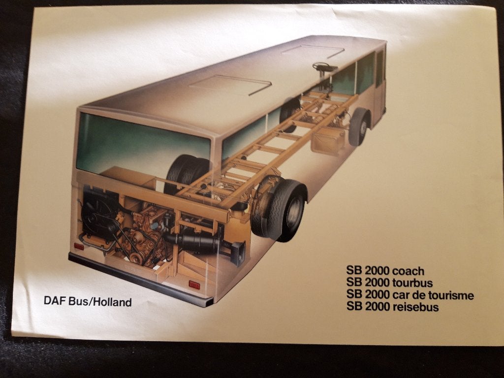 DAF Bus SB 2000 A4-sheet ghostview, Ophalen of Verzenden, Zo goed als nieuw, Overige merken, DAF Bus