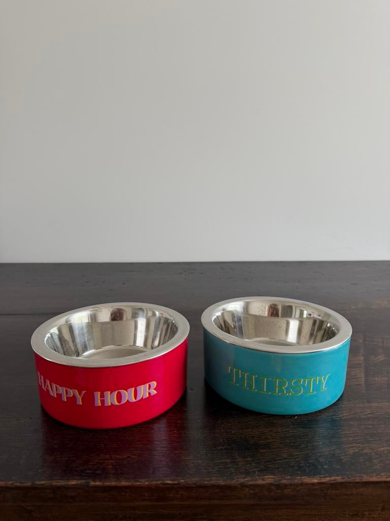 Dog With a Mission hondenbakken – set van 2 – €15, Ophalen, Zo goed als nieuw