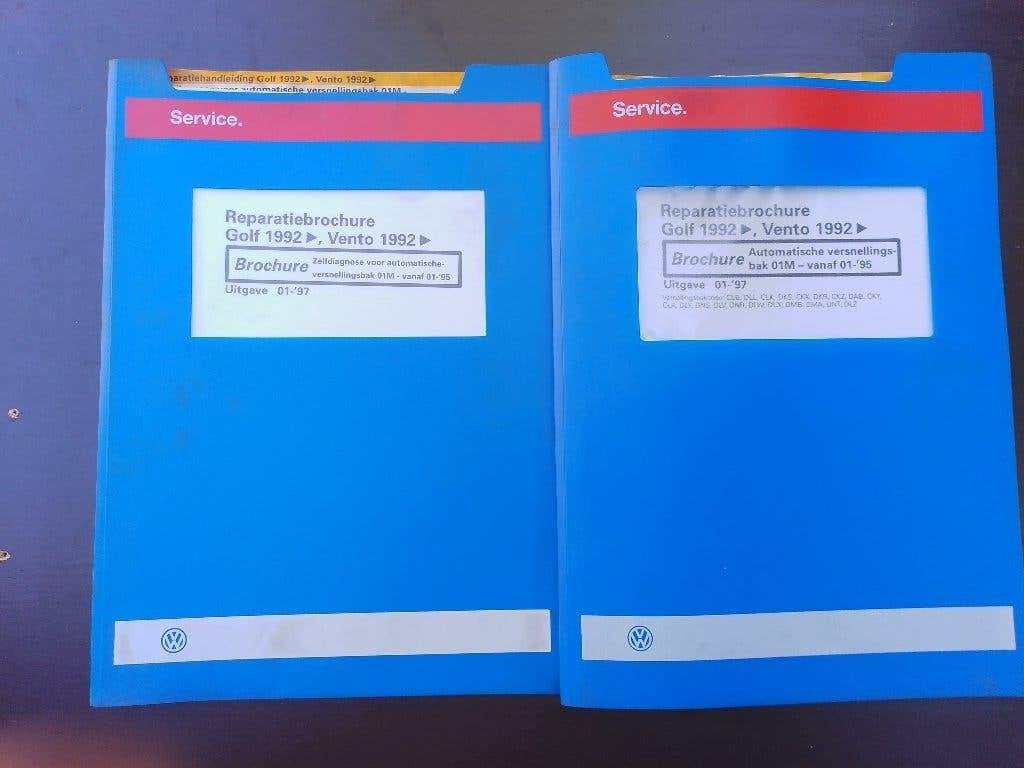 Vw Golf 3 + Cabrio dealer werkplaatsboeken Automaatbak 01M, Ophalen of Verzenden, Gelezen, Volkswagen