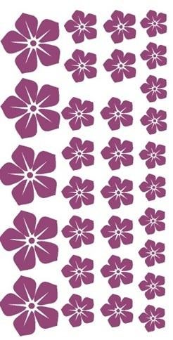 camper caravan sticker groot vel bloemen