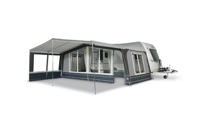Dorema Diamond Season Luifel Antraciet/Grijs Maat 12, Caravans en Kamperen, Ophalen, Nieuw, Ten Cate All Season 240g/m2, Dorema
