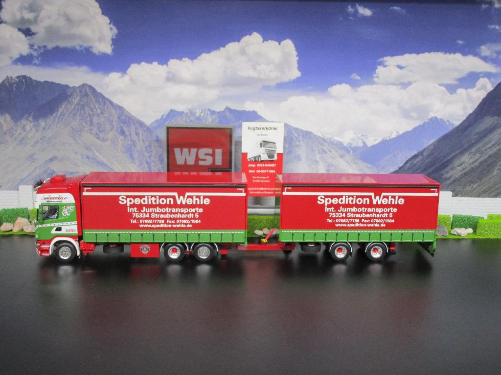 Wsi 01-1282 Spedition Wehle , Scania R6 Topline, Ophalen, Zo goed als nieuw, Bus of Vrachtwagen, Wsi