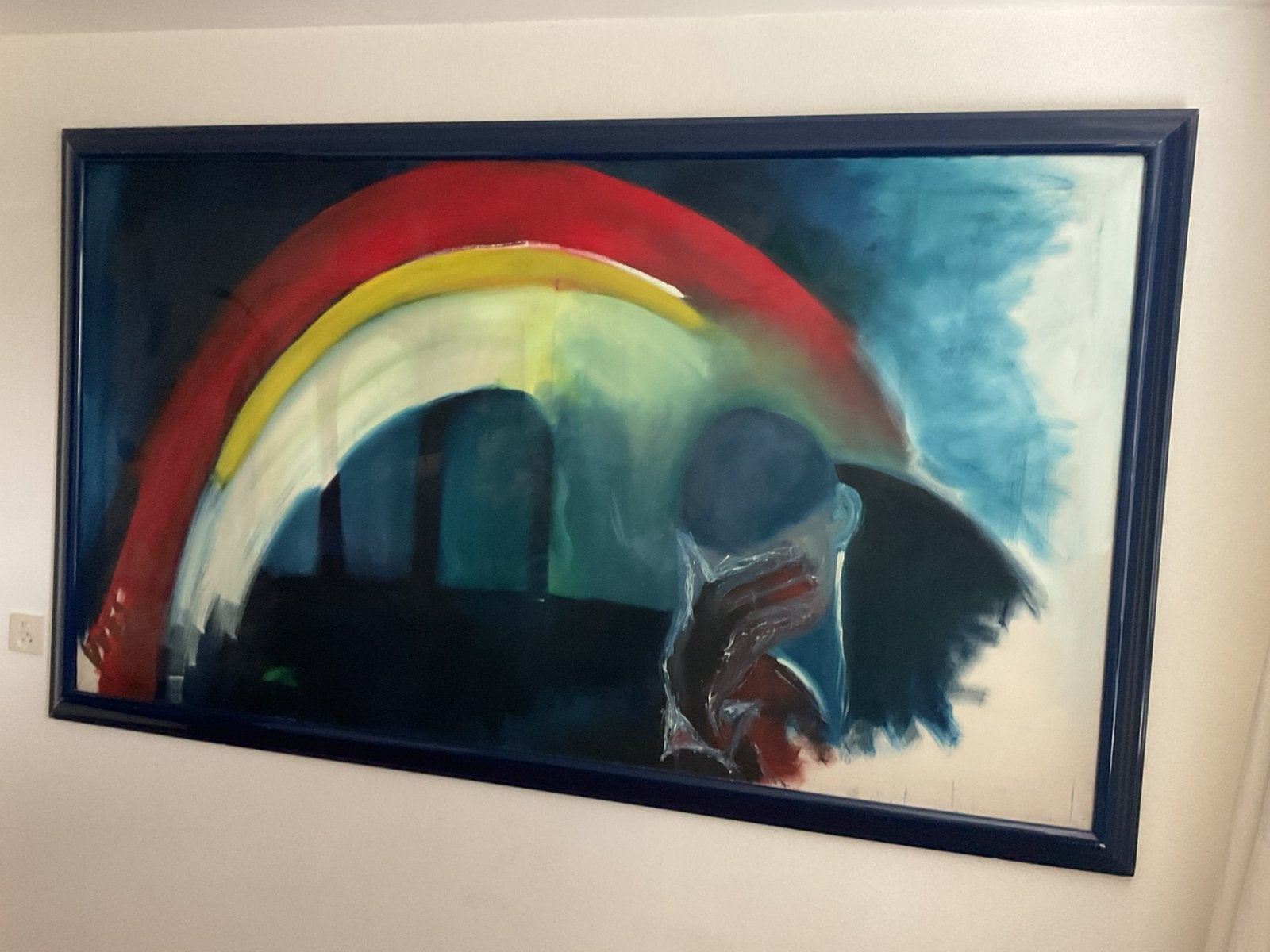 Acryl schilderij 1.20 x 2.20 met lijst, Ophalen of Verzenden