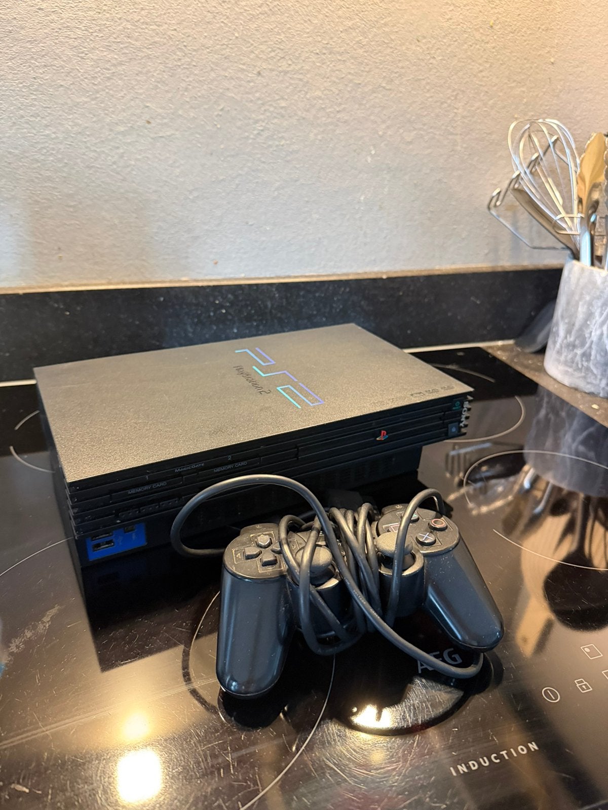 Orginele Playstation 2 phat!, Spelcomputers en Games, Ophalen of Verzenden, Zo goed als nieuw, Met 1 controller, Phat