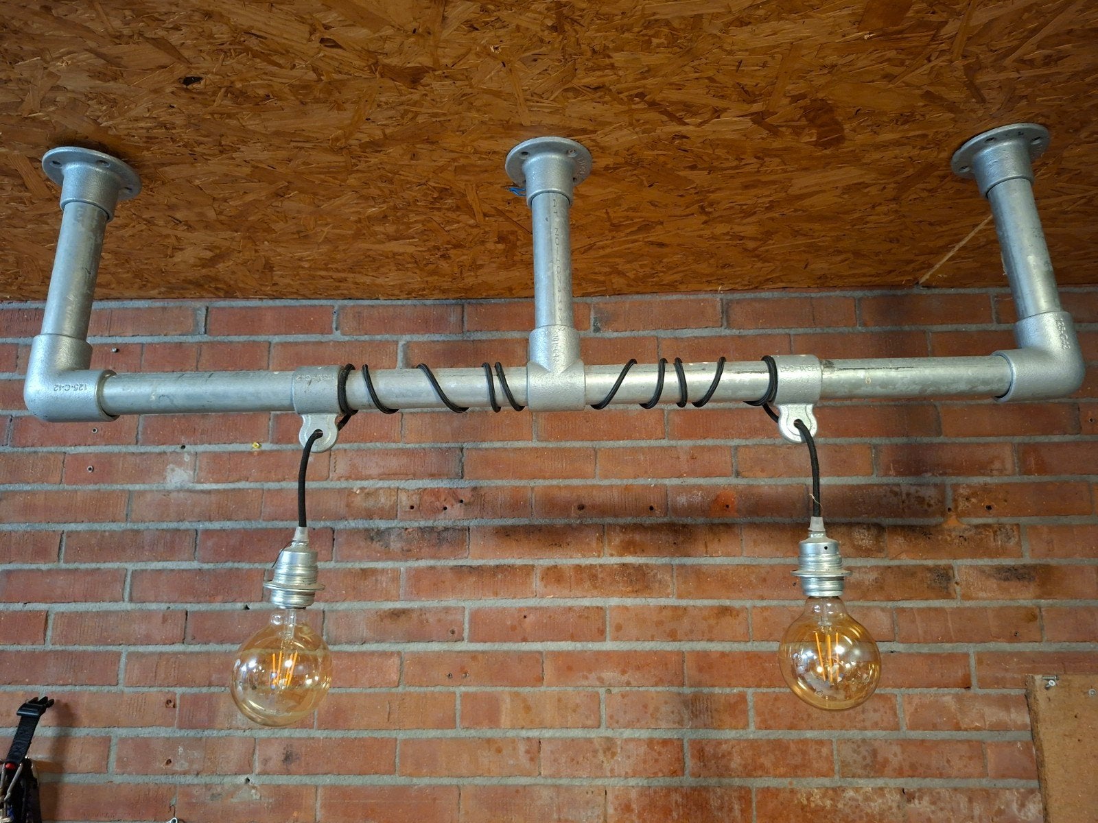Robuuste Steigerbuis Lamp - Industrieel Design, Ophalen, Gebruikt, E27 (groot), Metaal