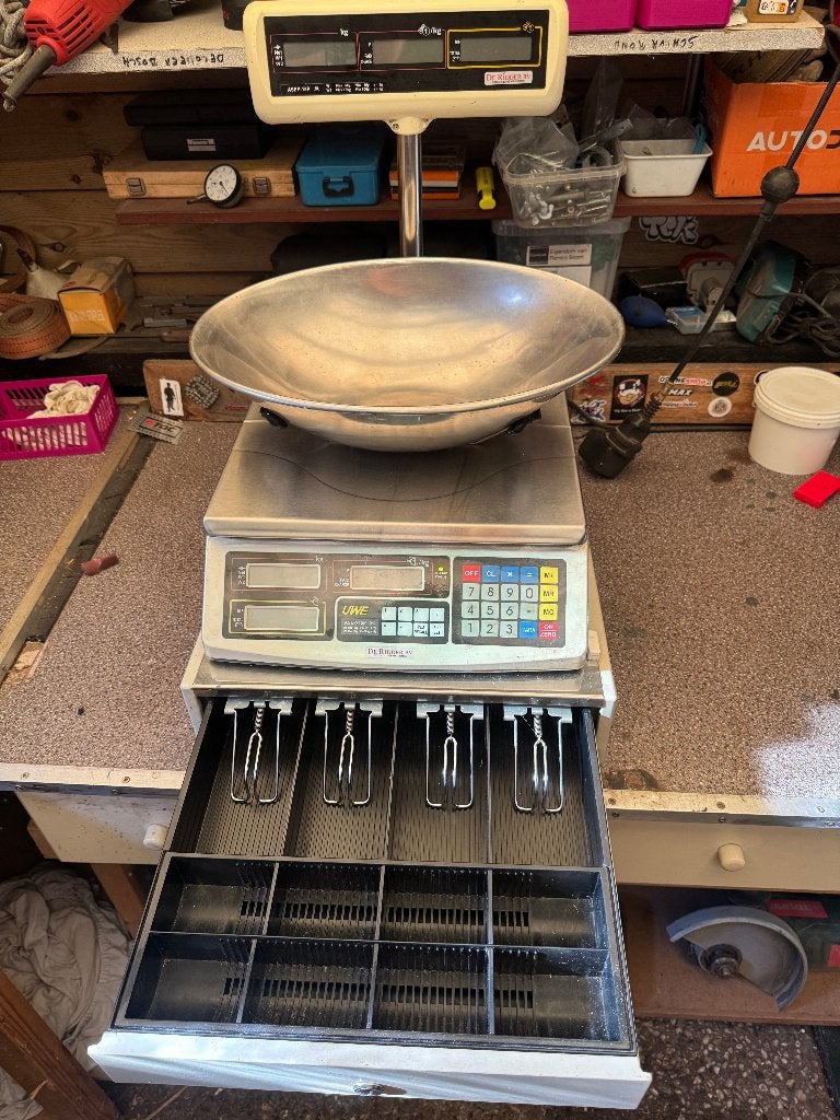 professionele winkelweegschaal, Witgoed en Apparatuur, Ophalen, Gebruikt, Winkelweegschaal, 1 tot 500 gram