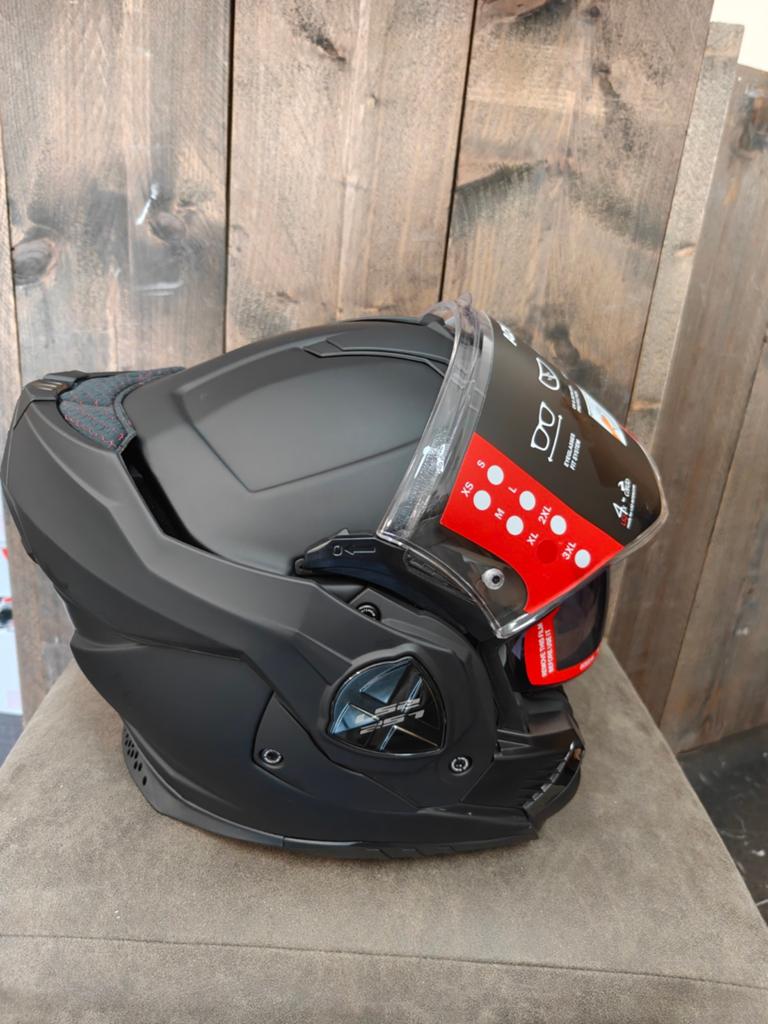 LS2 Flipover Helm XL motor, scooter, bromfiets, Systeemhelm, XL, Kinderen, Ophalen of Verzenden