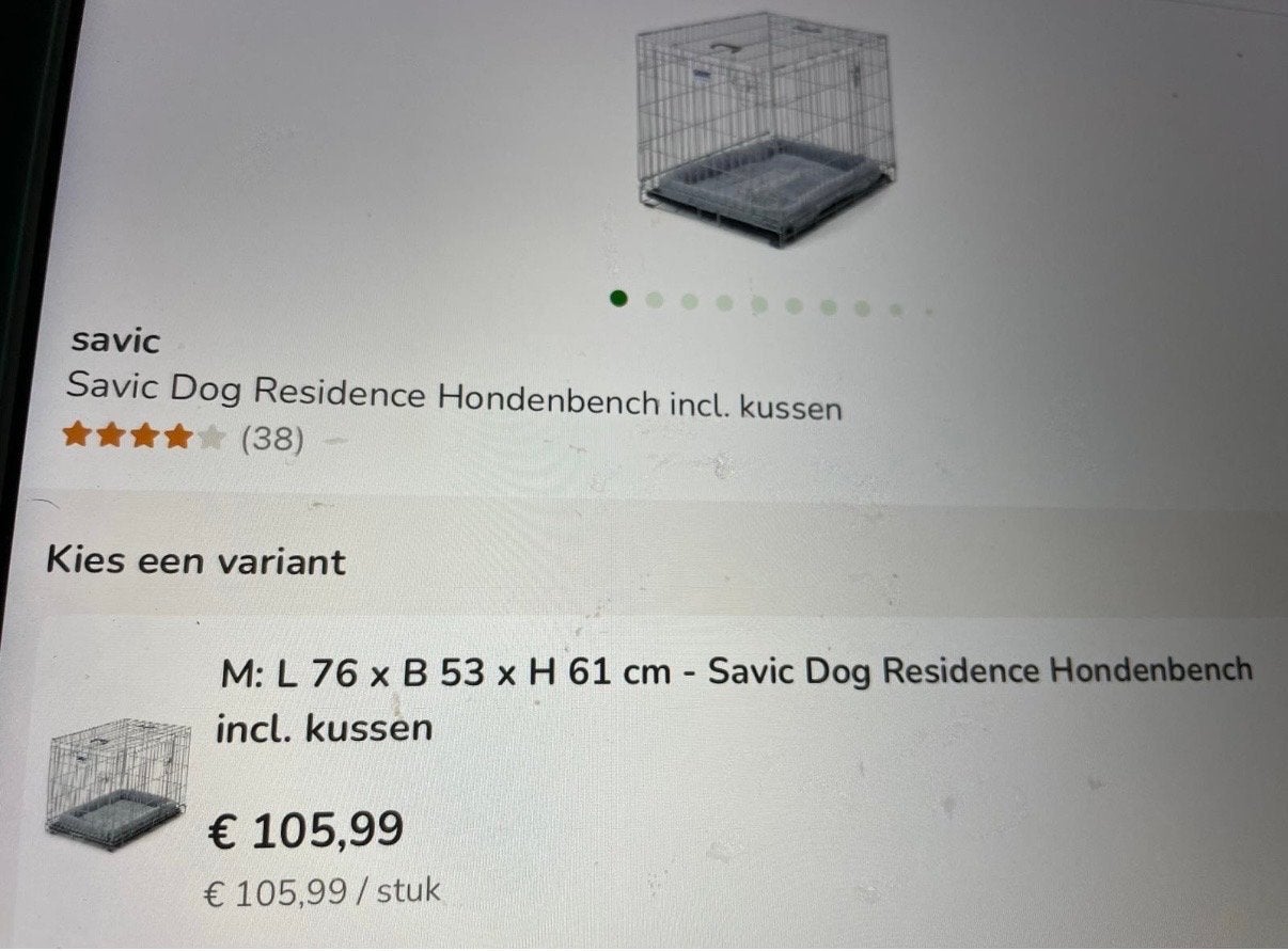 Hondenbench als nieuw, Ophalen, Zo goed als nieuw
