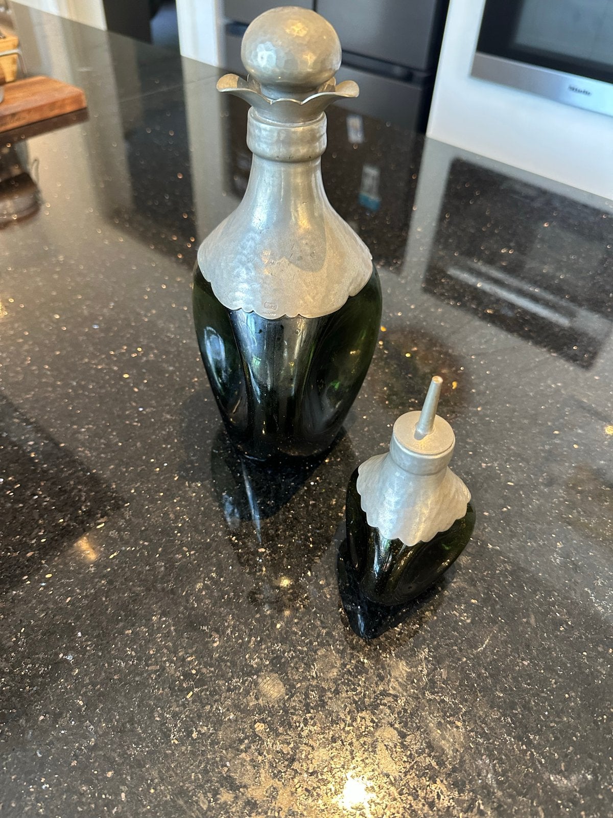 Antiek GERO Georg Nilsson Art Deco karaf + elixerflesje 1930, Ophalen of Verzenden