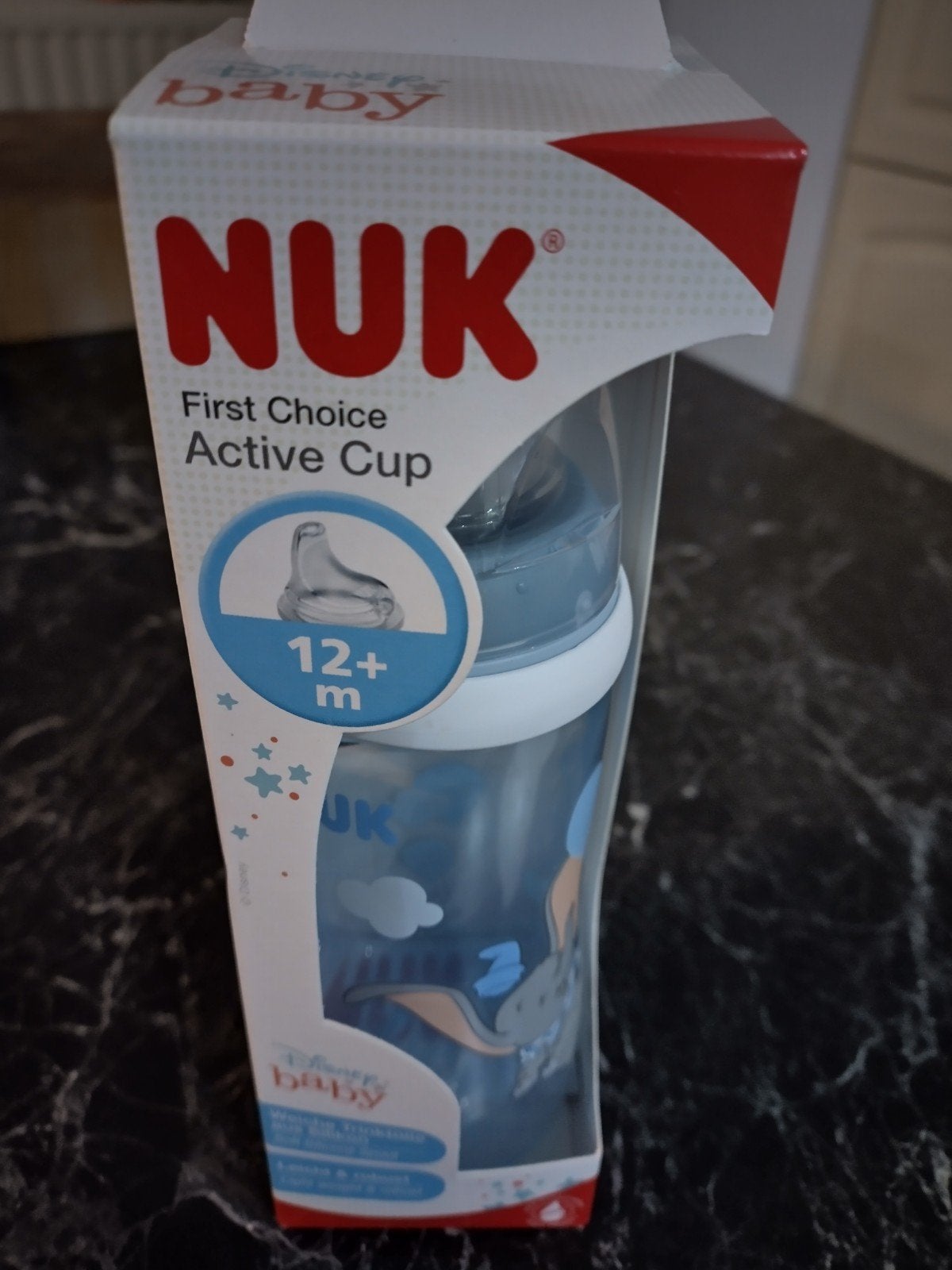 NUK First Choice Active Cup Disney Dumbo 12m+, Ophalen of Verzenden, Nieuw, Drinkbeker, Overige merken