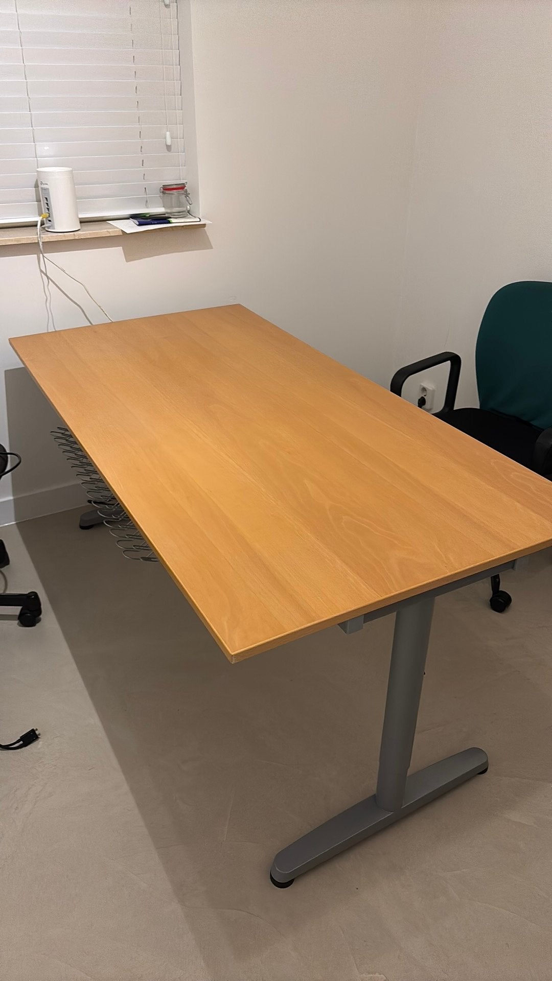 IKEA Galant bureau, Ophalen, 160 cm, Gebruikt, In hoogte verstelbaar