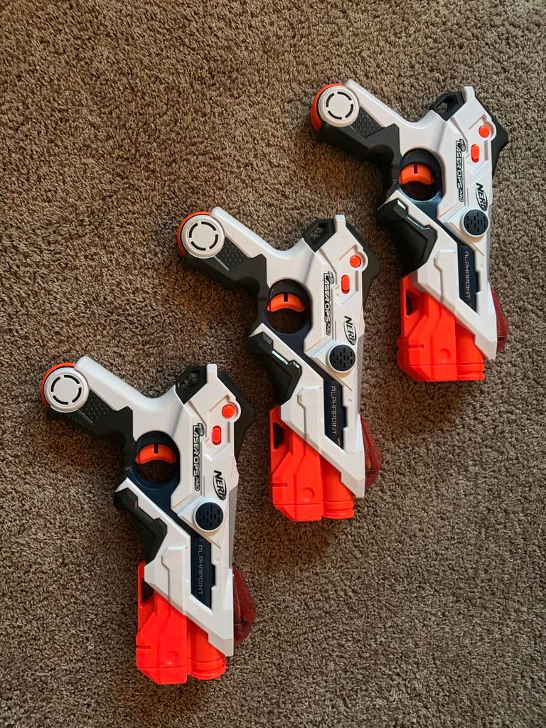Nerf Laser Ops Pro Alphapoint Blasters (3 stuks), Kinderen en Baby's, Speelgoed | Buiten | Actiespeelgoed, Ophalen of Verzenden